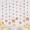 Rose Gold 18th Birthday Decorations for Girls, 8 PCS Number 18 Circle Dot 3D Star Metallic Hanging Streamer Happy 18 Year Old Birthday Party Supplies