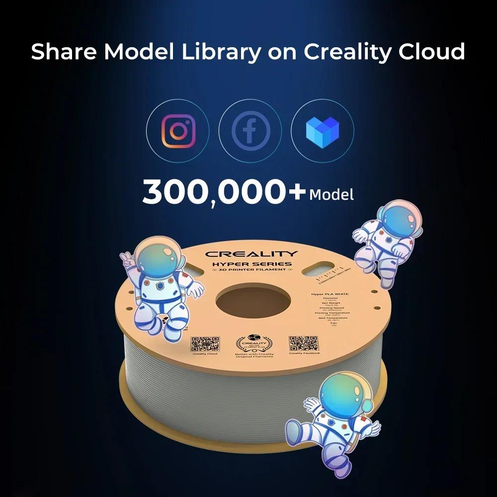 Creality PLA Filament Pro Hyper Series PLA Filament 1.75mm 1KG Compatible with K1 Max Ender-5 S1