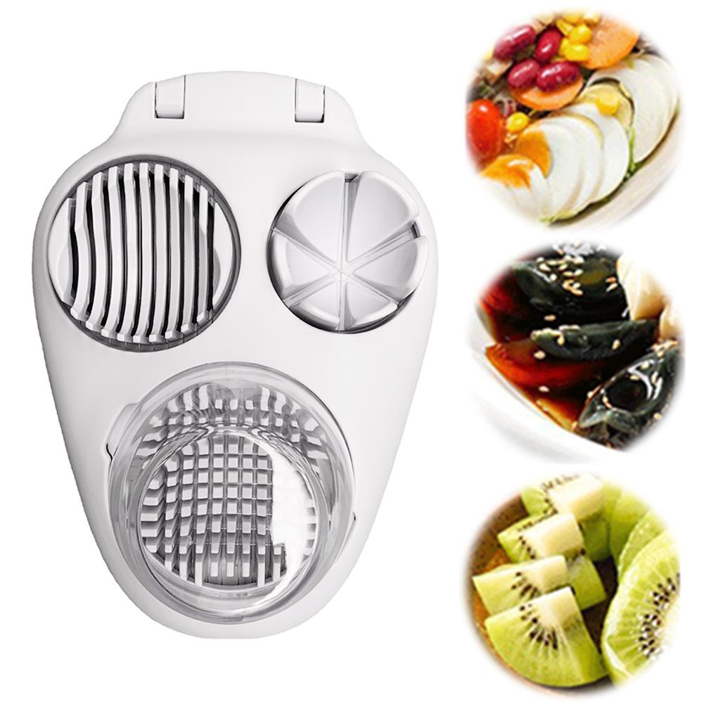 

3 in 1 Egg Cutter Egg Chopper 3 Slice Modes Kitchen Chopper Tool Stainless Steel Wire Fruit Slicing Tool for Strawberry Tomato China Mainland