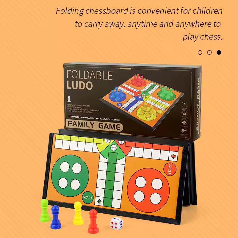 Sada hry Ludo Strategická hra Interakce rodičů Skládací deska Cestovní rodinná hra Pro párty Hračka Interaktivní desková hra