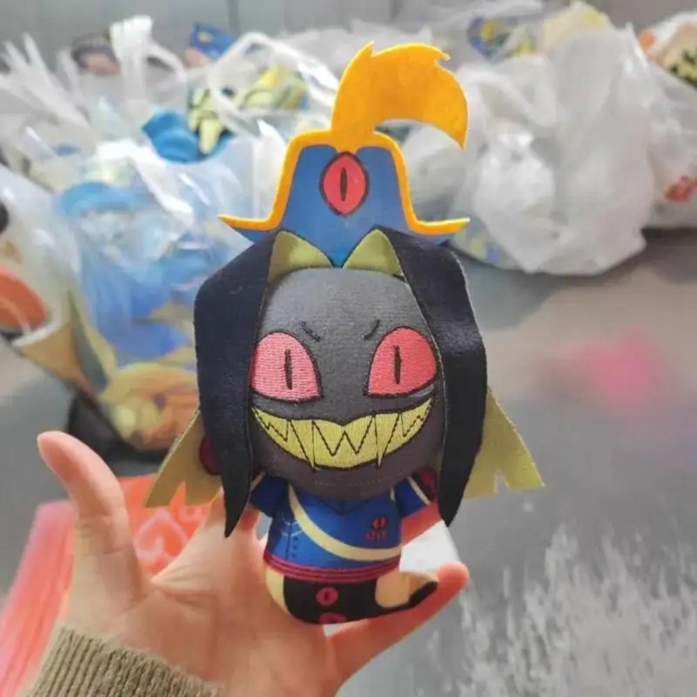 10cm Anime Hell Inn Cotton Doll Hazbin Hotel Lucifer Peripherals Toy Hot Movie Cute Imitation Plush Doll Pendant Gift For Fans