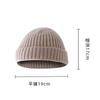Hat knitted hat women's autumn and winter trendy brand core-spun yarn cold hat men's yuppie melon skin headhat