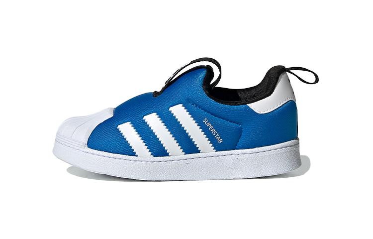 

Adidas Originals SUPERSTAR 360 I Fabric Comfortable Low top Toddler Shoes Blue White Infant And Toddler S74740 21
