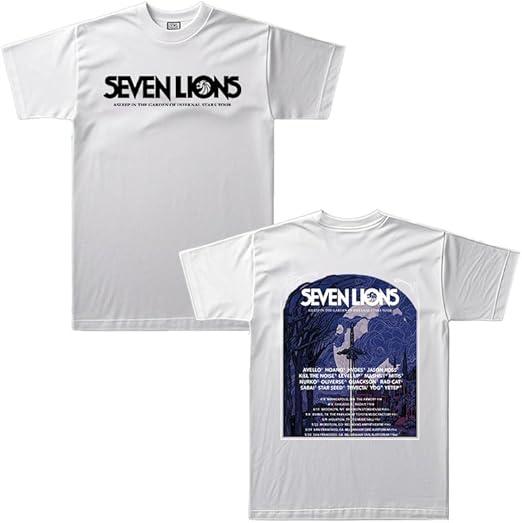Seven Lions Merch 2026 Stars Tour TShirt Summer Fashion Casual Y2K Short Sleeve Tee Sport Unisex Top S