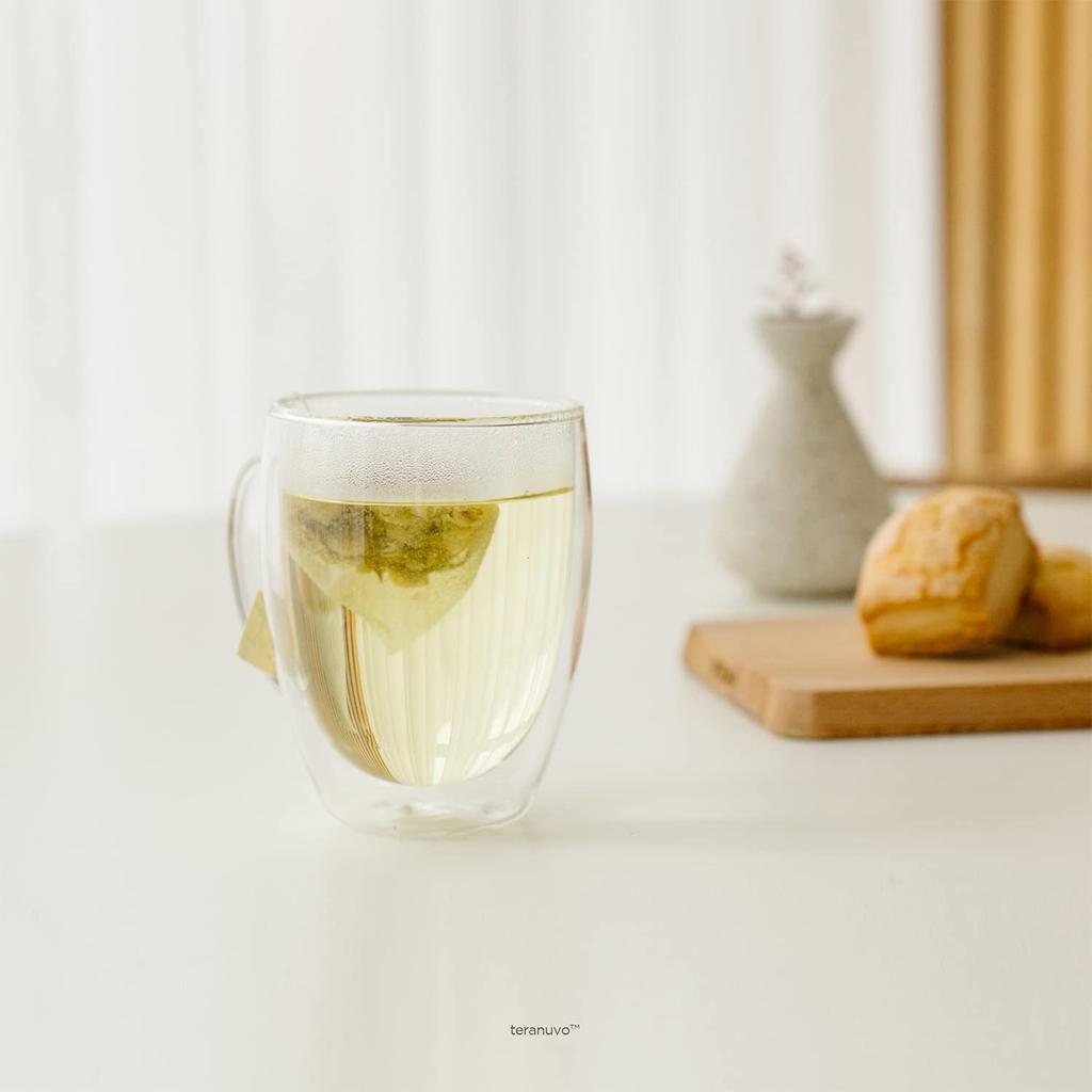 Mug Heat Resistant Glass Pair Cup Set Double Layered Heat Retention Cold Insulation Waterproof Stylish Coffee Cup Tea Cup DOUBLE WALLED GLASS CUPS