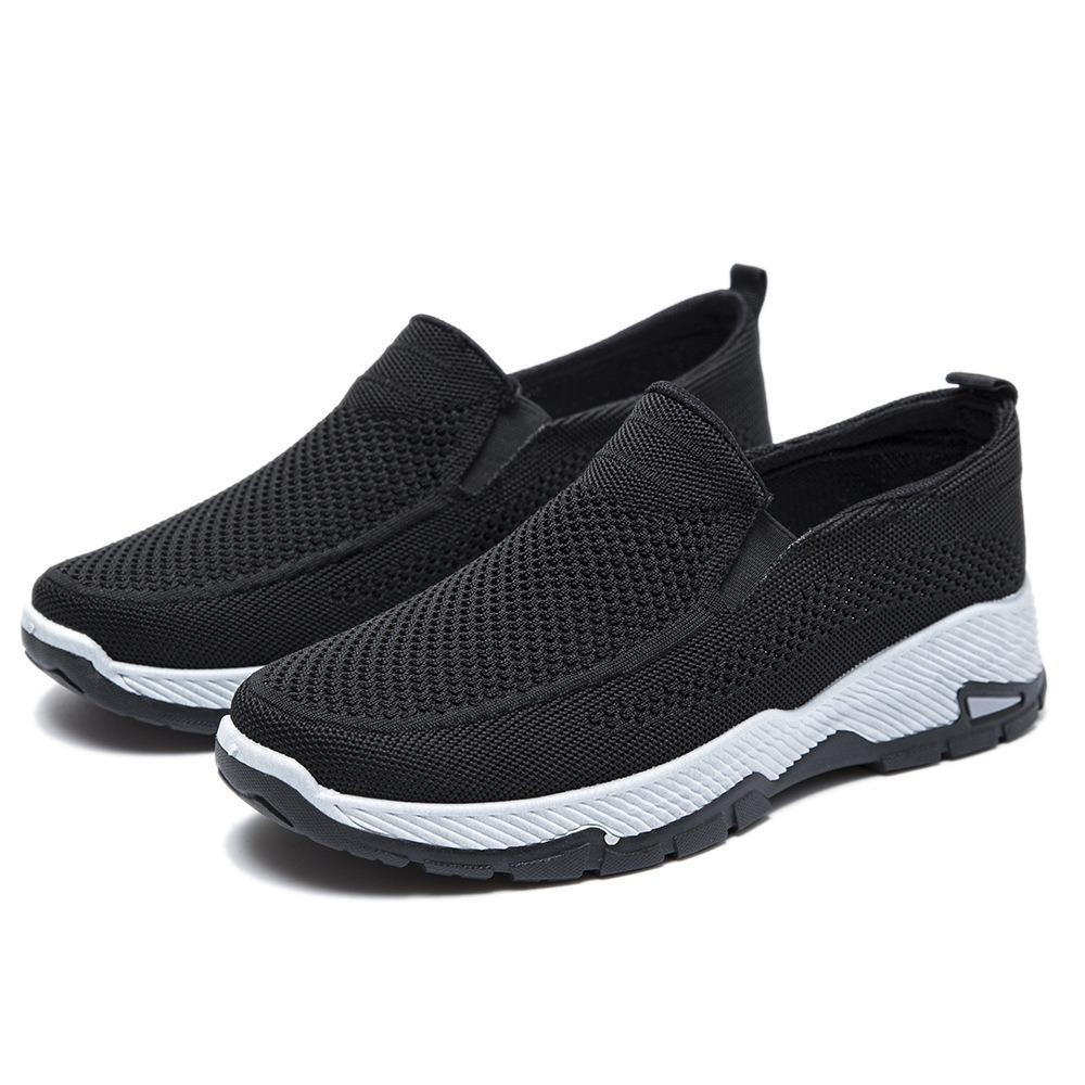 2025 Frühling neue Herrenschuhe Ein-Pedal rutschfest bequem Freizeitschuhe Herren Sportschuhe weiche Sohle runde Spitze einzelne Schuhe Herren