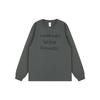 Artistic Hand-Painted Hong Kong Style Long-Sleeve T-Shirt for Couples - Autumn/Winter Trend