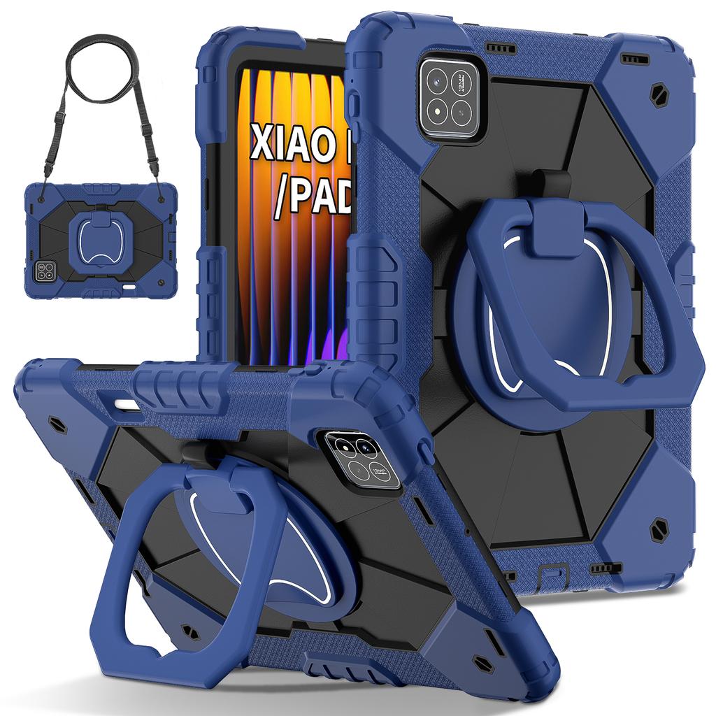 Pro pouzdro Xiaomi Pad 7 2025 11,2palcové silikonové+PC pancéřové pouzdro Pro Xiaomi Pad 7 Pro 11,2" kryt s otočným stojánkem na tablet