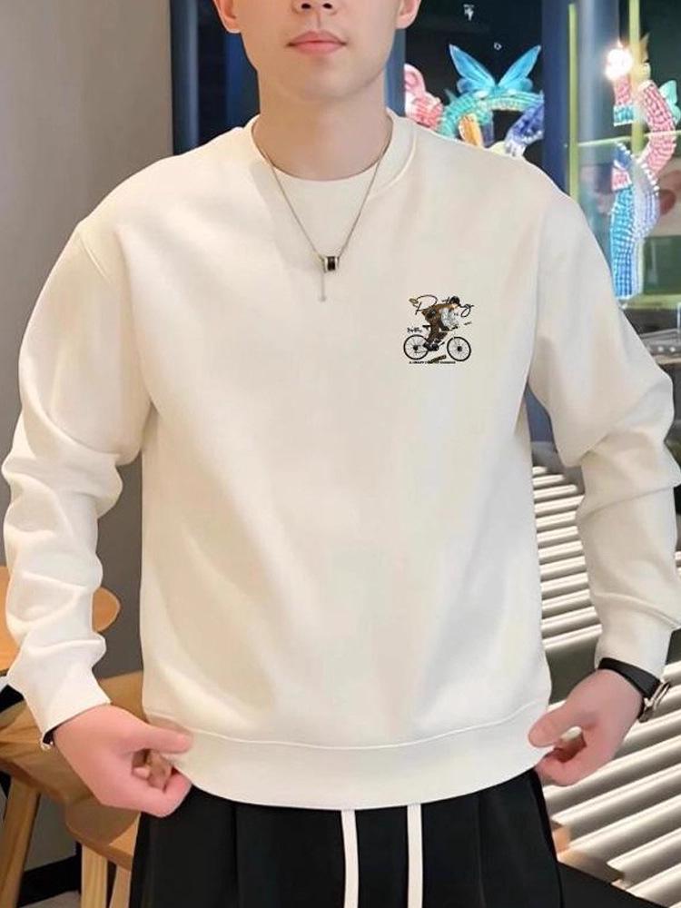 Men's Trendy Autumn/Winter Handsome Printed Heavyweight Hoodie - High-End Casual Fashion Top