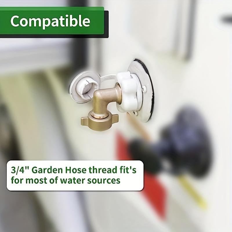 1pc 90 Degree RV Outdoor Garden Water Hose Hose Elbow Connector, Eliminate The Pressure Of RV Water Hose, Lead Free Solid Brass