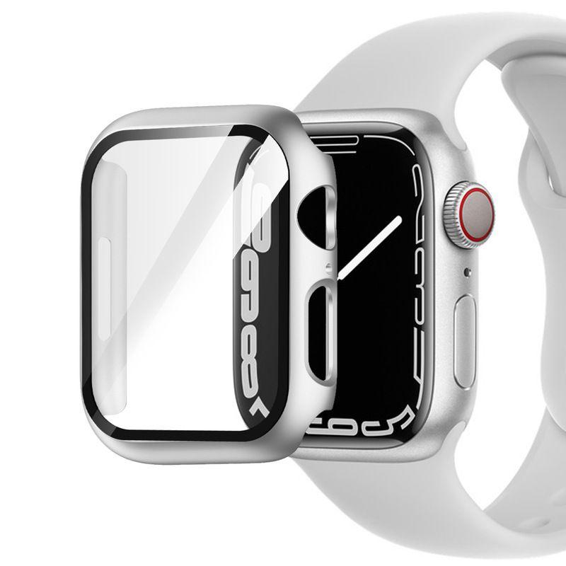 Durable Pc Case With Hd Clear Screen Protector For Apple Watch Protects Against Accidental Drops