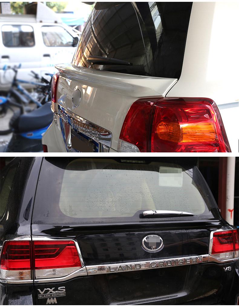 LED Rear Spoiler with Flowing Light for Toyota Land Cruiser LC300 - Wind Deflector Middle Wing Modification