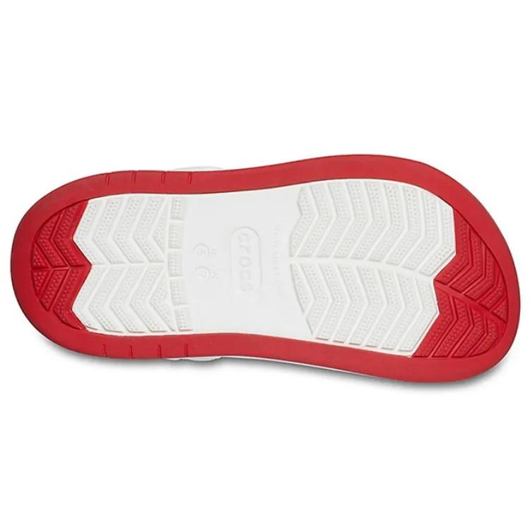 Crocs band Full Force Thick Sole Sandals White Red Unisex (Unisex) Clogs 206122 100