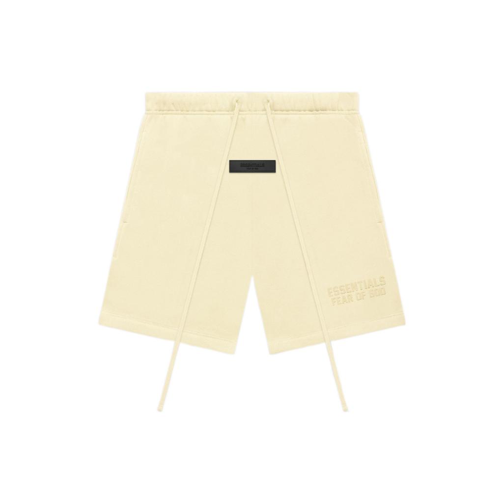 Fear of God Essentials FW22 Casual Shorts With Drawstring Unisex Bottoms Canary-Yellow FOG-FW22-608