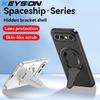 KEYSION Magnetic Phone Case for VIVO X300 FE Metal Paint Silicone+PC Upright Kickstand Shockproof Back Cover for VIVO X300 FE 5G