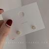 French Retro Zircon Pearl Stud Earrings - Elegant, Versatile Light Luxury Design for Women