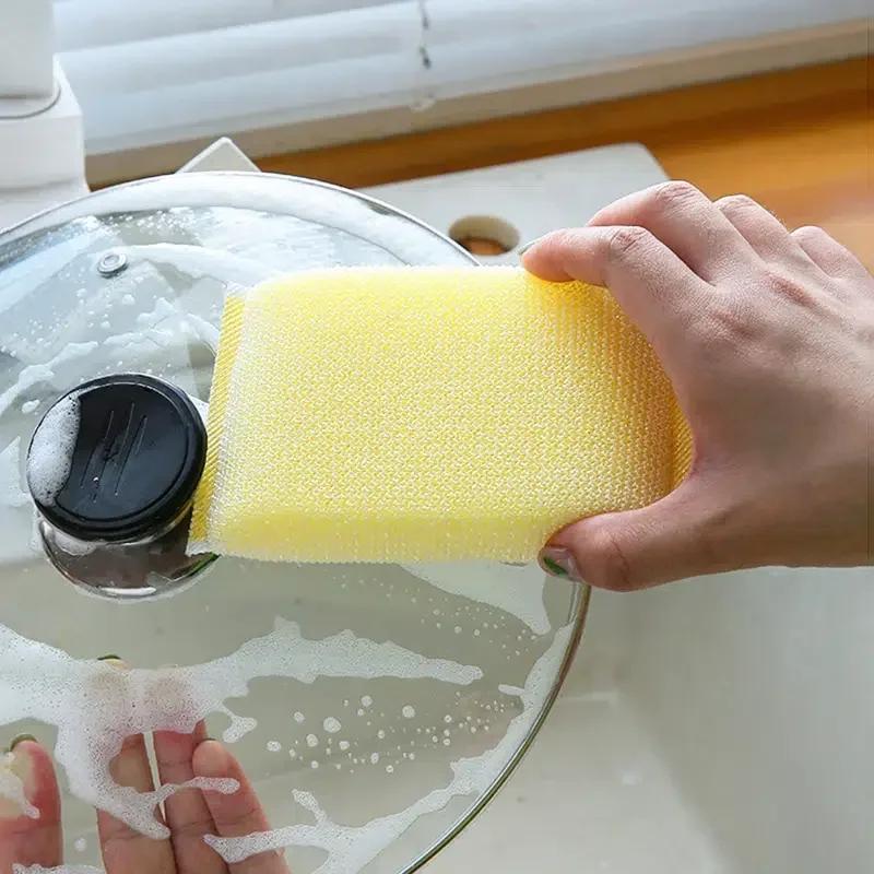 5/20Pcs Dishwashing Sponge Cleaning Thick Dishwashing Pad Kitchen Scrubbing Dishcloth Multi-Purpose Brush Dish Washing Quick-Absorbing