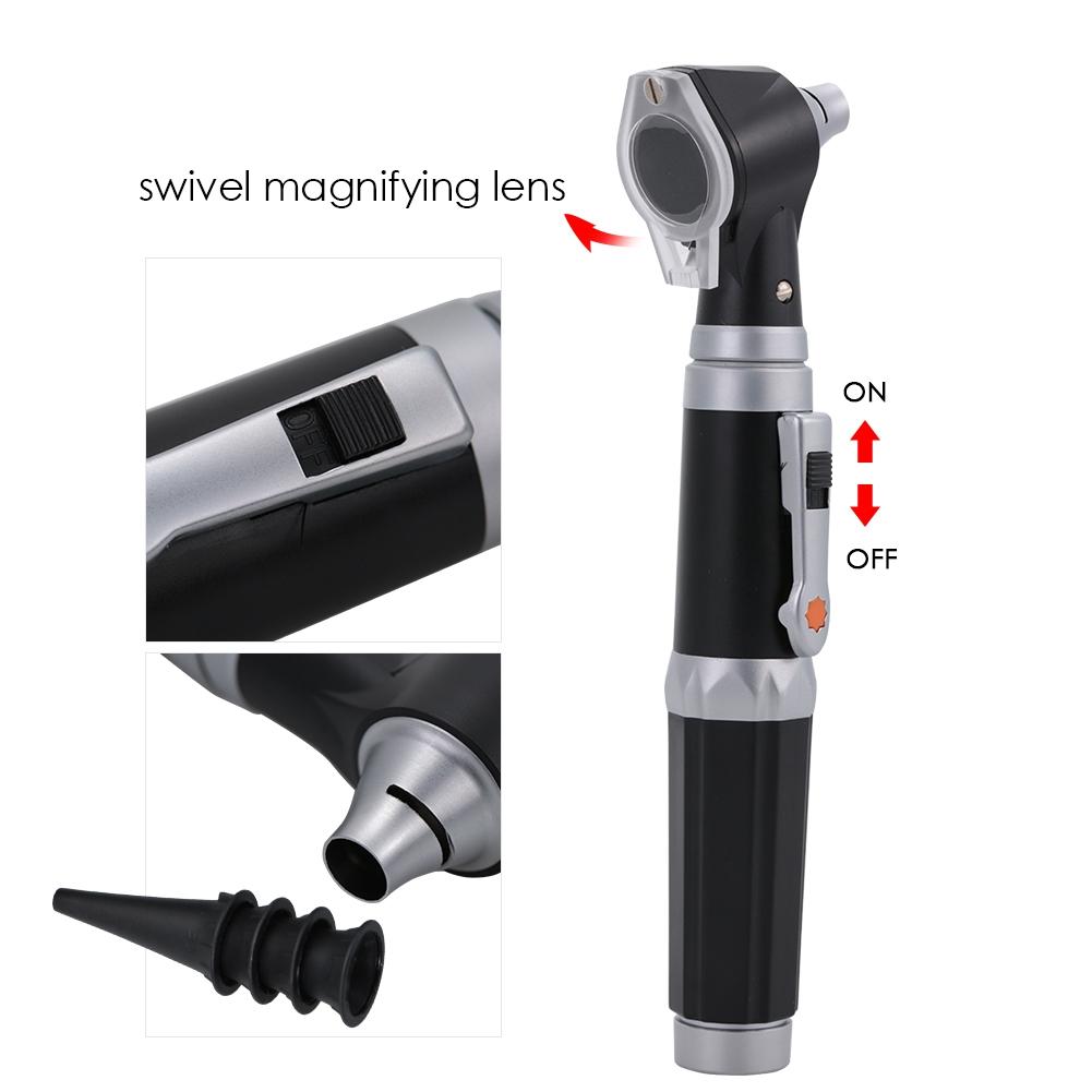 Medical Diagnosis Otoscope Ear Care Speculum Magnifying Lens Clinical LED Lamp