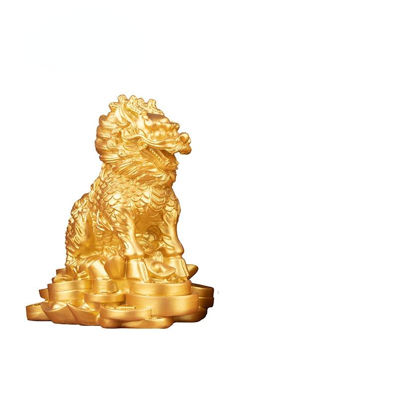 

Деньги Кирин Орнамент Смоляные поделки Подарок Домашний декор Аксессуары Фэн-шуй Городской домашний декор Подарок 1 шт. Украшения для приобретения богатства 3.8cmx5cmx5.8cm