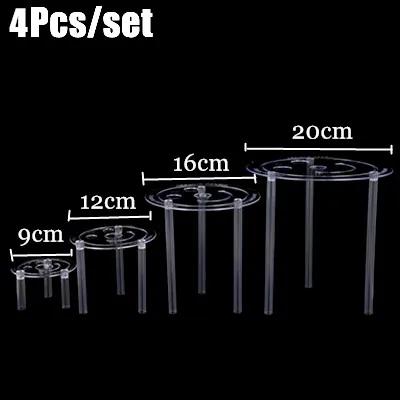 3/4Pcs Multi-Tier Cake Stand Straw Rack for Wedding Cake Making and Stacking Cakes Plastic Cake Support Rods Cake Dowel Set