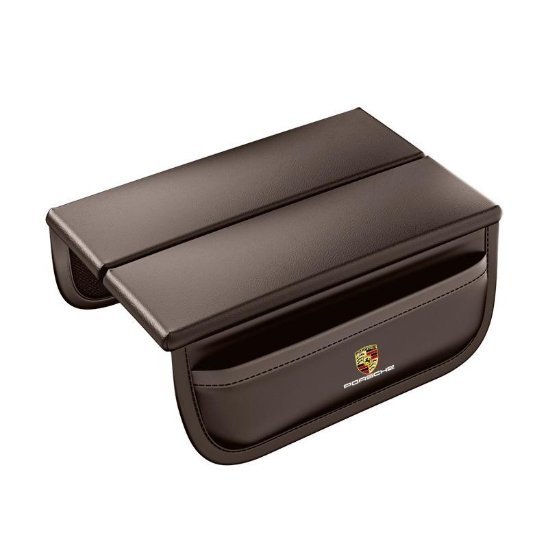 Car Styling Armrest Box Pad Center Console Arm Rest Storage Pocket For Porsche Cayenne Panamera Macan Boxster 911 Carrera-GT 928 FE3