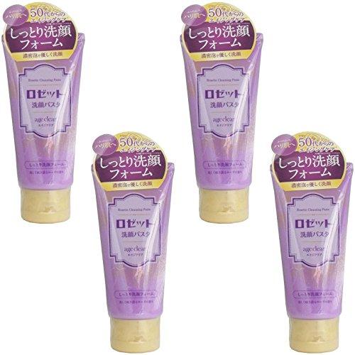 

[Bulk Purchase] Rosette Facial Cleanser Pasta Age Clear Moisturizing Facial Foam [x4]