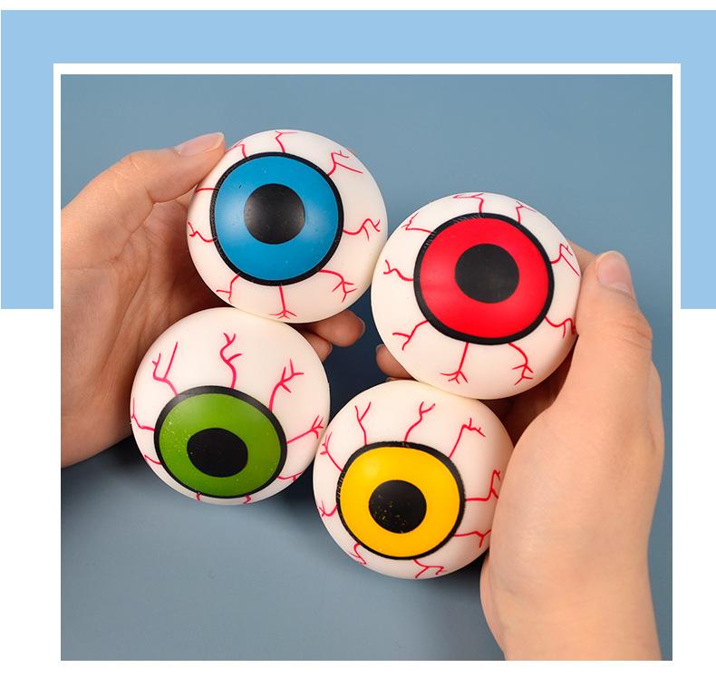 

Fun Horror Eyeball Squishy Toys - Soft Plastic Stress Balls, Novelty Fidget Gadgets, Perfect Party Favors, Gag Gifts & Play Toys