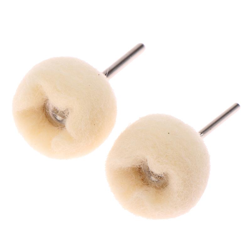 10Pcs Mini Wool Polishing Head 3Mm Shank Buffing Wheel Polish Brush Drill Rotary Abrasive Brush Hand Grinding Buffing Tools
