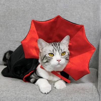 Chien Chat Costume d'Halloween pour Animal de Compagnie Chat Vampire Diable Cape Manteau Costume pour Chats Petit Chien Déguisement Halloween Articles de Fête