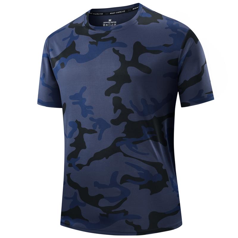 Sports T-shirt Men's Summer Loose Breathable Casual Ice Silk Short Sleeved Running Fitness Thin Half Sleeved T-shirt