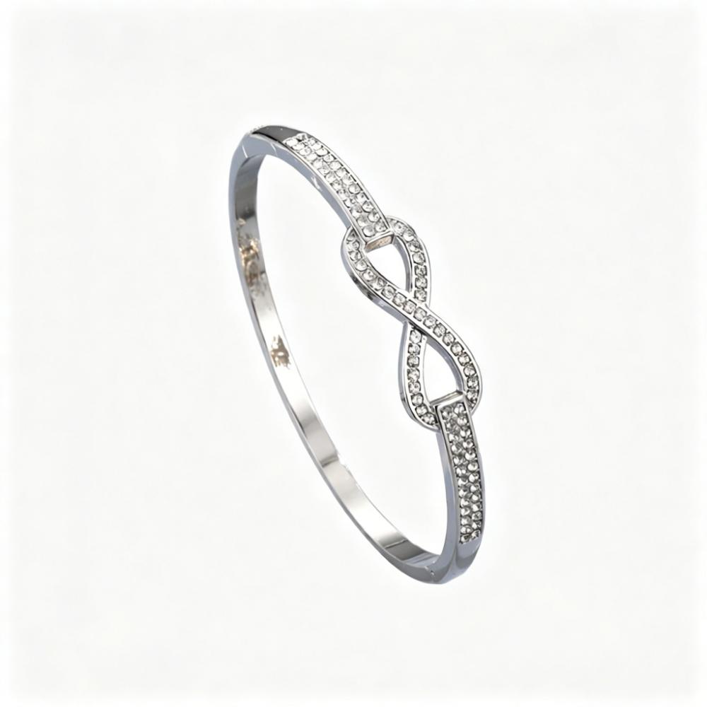 Alloy Bracelets Woman Bangle Zircon for Woman Golden Love Crystal Wedding Feminina Luxury Jewellery Gifts