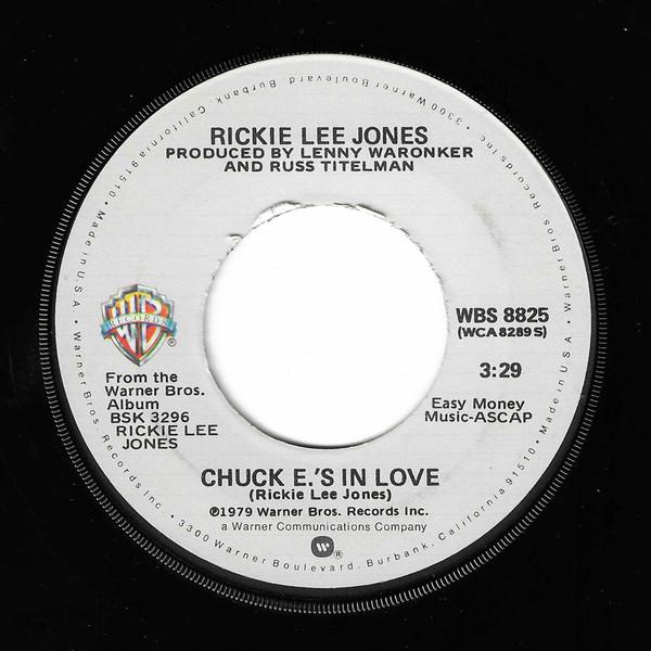 7inch Record RICKIE LEE JONES Chuck E.S In Love WBS8825 Warner Bros. Re 1979 UK Rock Used