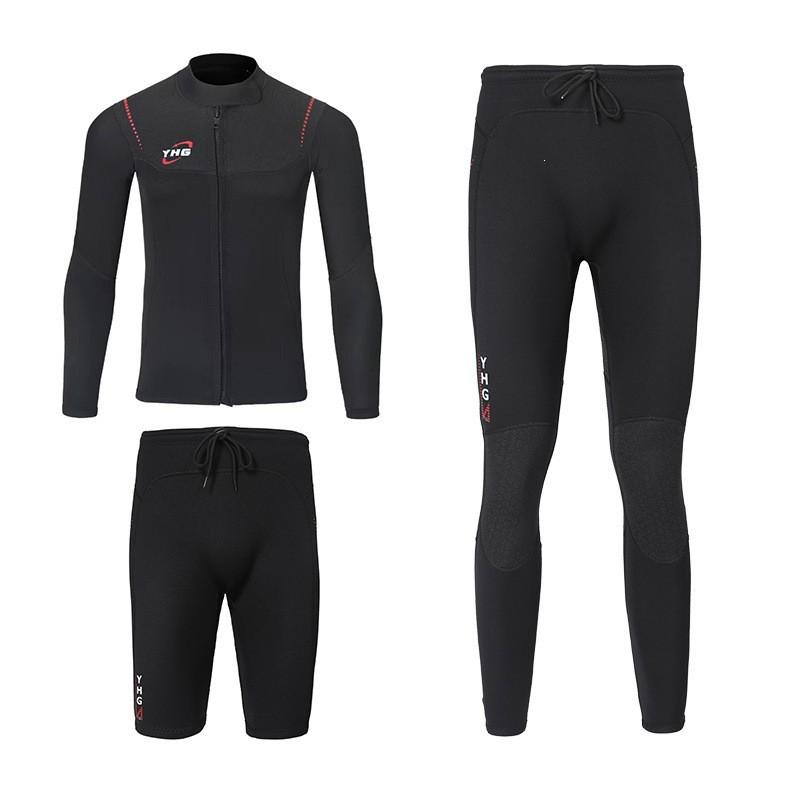 1.5mm Neoprene Wetsuit Top Pants Set Men Women Diving Snorkeling Swimming Spring Summer Fall Warmth