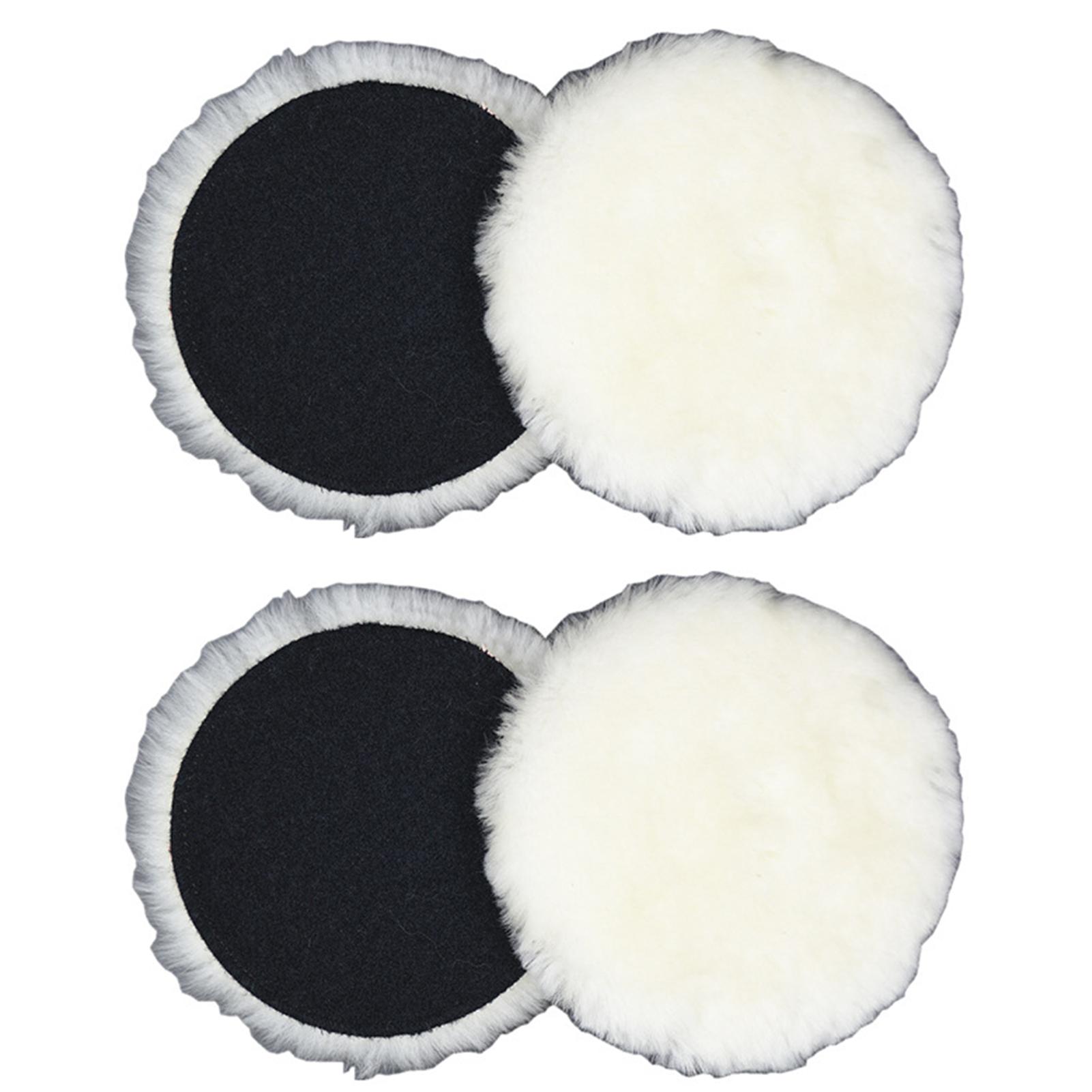 

4pcs 150mm Wool Polishing Pads Thickened Automotive Scratches Removal Buffing Tool Achieve Flaw-Less High-Gloss Mirror Finish