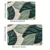 Pattern Leaf Mat Bathroom Green Mat Machine Washable Ideal For Kitchen Entryway And Shower Decor Housewarming Gift Bathroom Kitchen Accessory