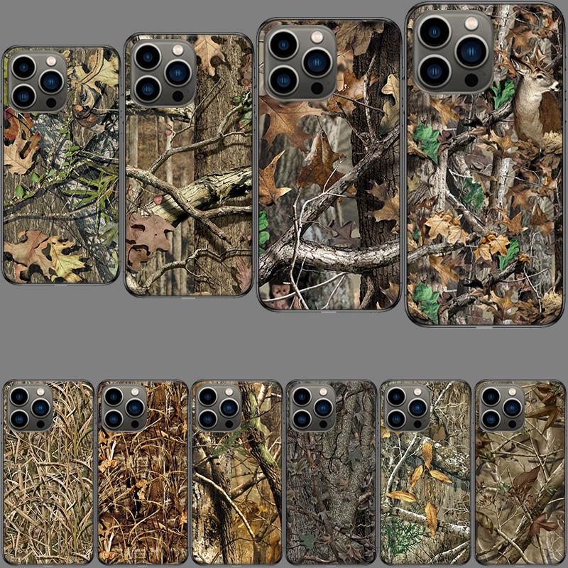 Casing Camo Hunting for Phone Case For Iphone 16E 15 Pro 14 Plus 17E 16 17 Pro Max Air 11 12 13 Mini Shockproof Capa Cute Cov