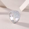 S925 Silver Smart Sparkle Ring Moissanite Ring Hand Jewelry