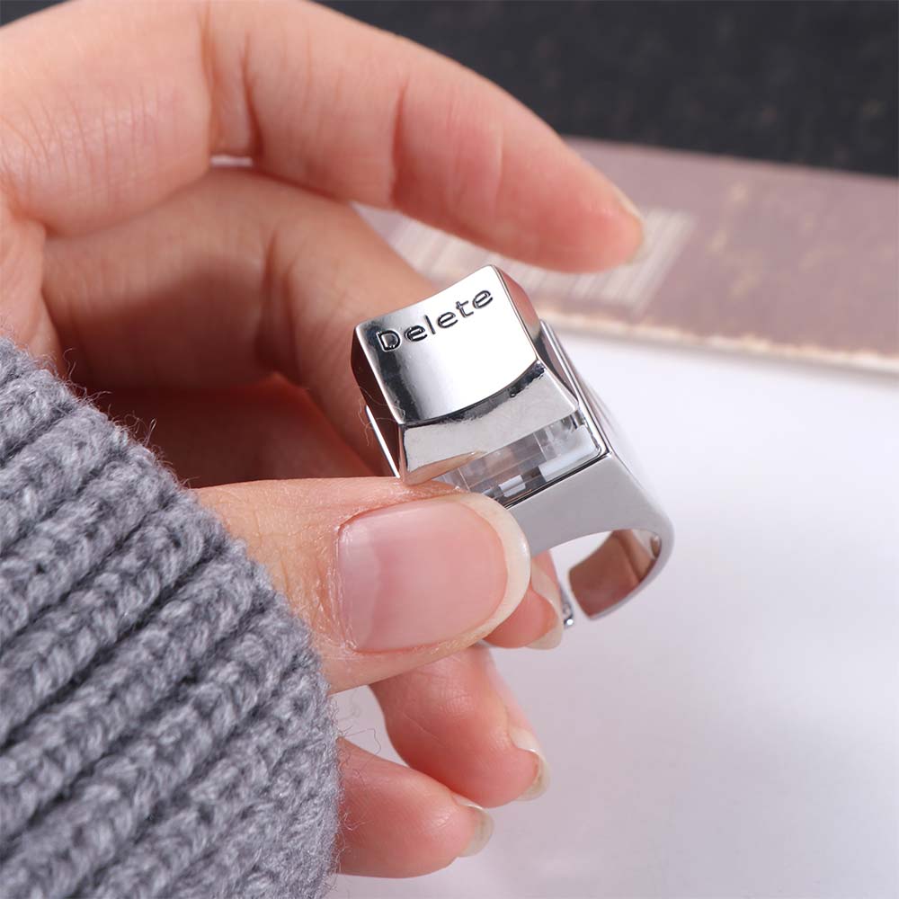 Mechanical Keyboard Delete Keyboard Ring Bright Fog Keyboard Ring Opening Delete Ring Men Women