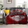 Roter Stern Decke Geeignet für Sofas, Betten, Büros und Camping - Perfektes Geschenk für Halloween Weihnachten