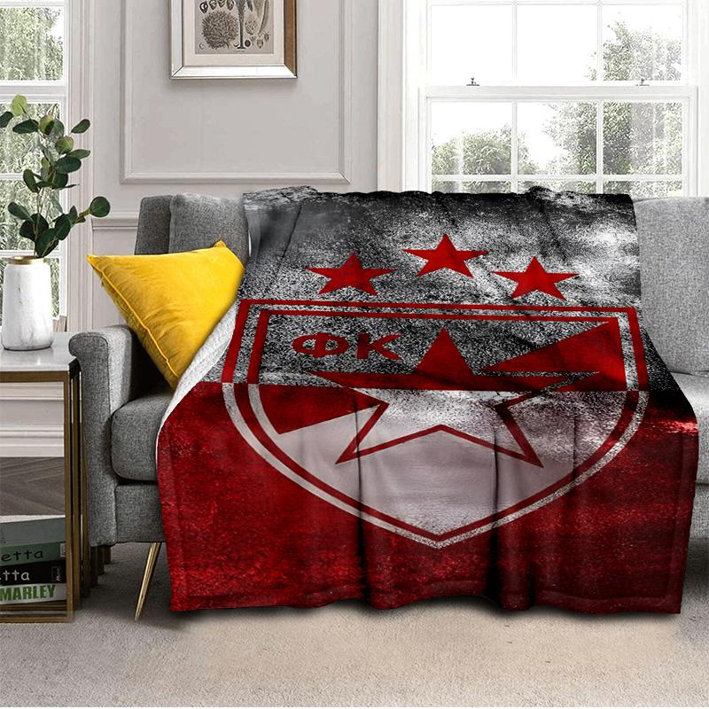 Roter Stern Decke Geeignet für Sofas, Betten, Büros und Camping - Perfektes Geschenk für Halloween Weihnachten