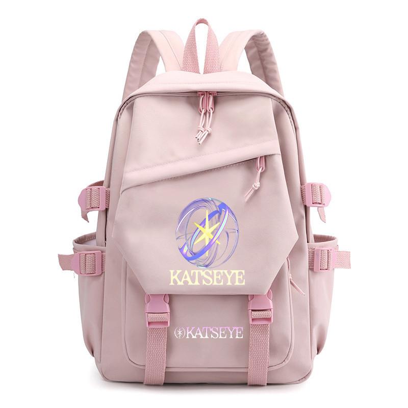 Kids Unisex KATSEYE Printed Backpack Student School Waterproof Casual Outdoor Travel Bag
