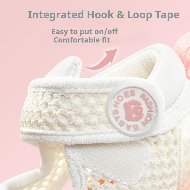 Summer Breathable Mesh Walking Sandals Soft Anti-Slip Sneakers for 0-2 Years Old Baby Boys Girls