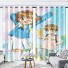 Cardcaptor Sakura Window Curtain 3D Print Blackout Curtains Living Room Bedroom Decor Kids Gift