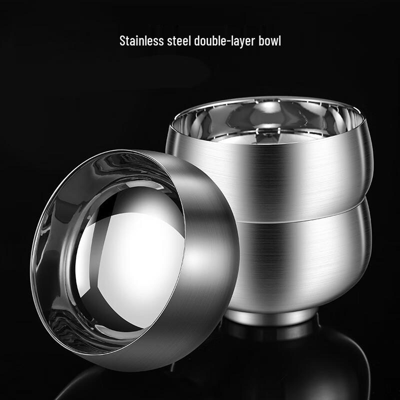 HUIHUADU Double-Layer 304 Stainless Steel Insulated Bowl