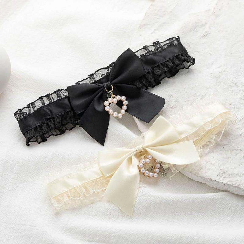 Handmade Heart Pendant Necklace Adornment Personalized Bowknot Neckchain Jewelry