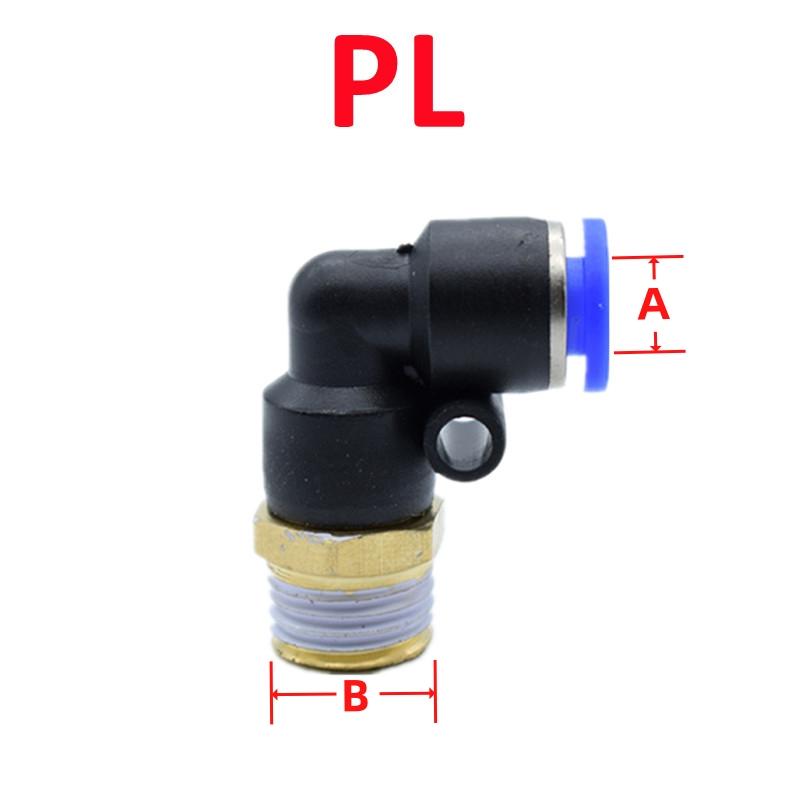 Pneumatic Air Connector Fitting PC PL 4mm 6mm 8 10 Thread M5 M6 M8 M10*1.0 M12 M14 M22 1 Way Hose Fittings Pipe Quick Connectors