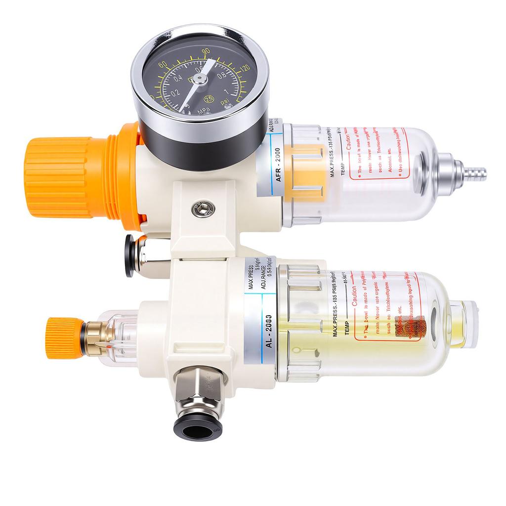 Tire Changer Oil Water Separator 8MPa 1Celsius4in NPT Thread   Filter Regulator Lubricator For Tyre Changer Machine Upward Opening