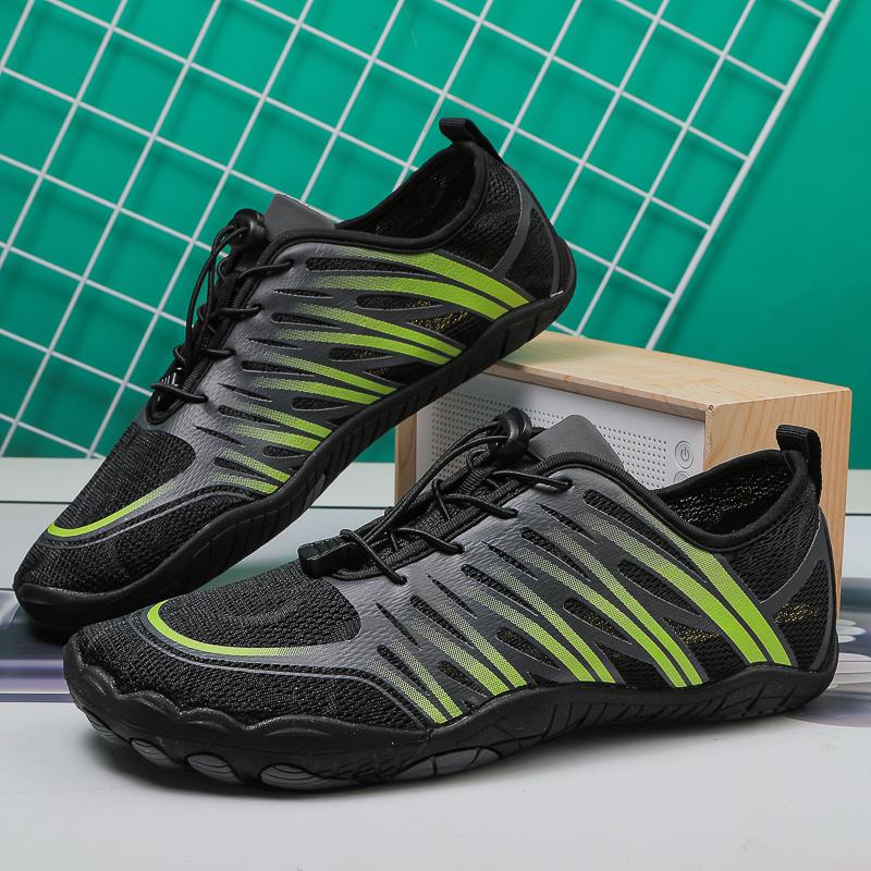 Big Size 47 Men's Water Shoes Fashion Pink Women's Gym Shoes Summer Mesh Five Fingers Aqua Shoes Unisex Beach Barefoot Sneakers