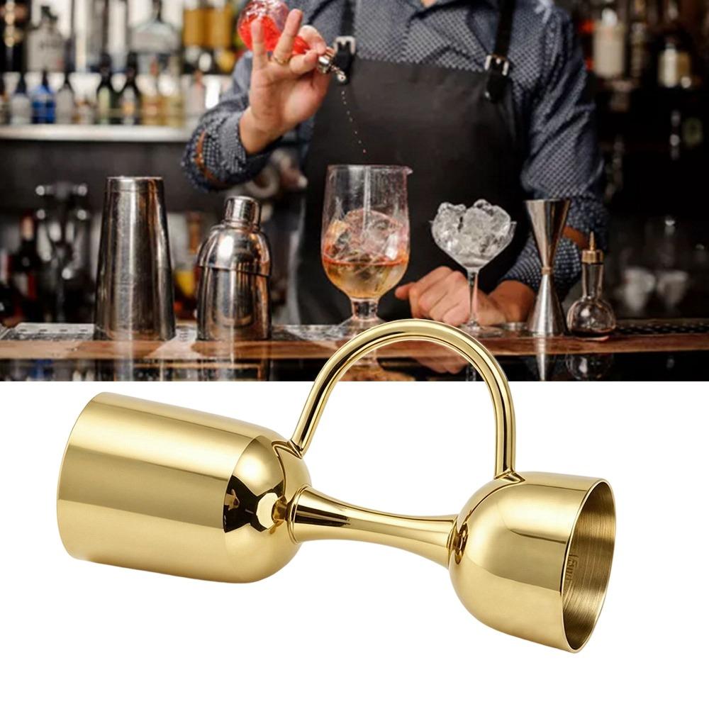 Ergonomic Design Wine Measuring Cup Stainless Steel Bar Jigger Double Sided Jigger Bartender