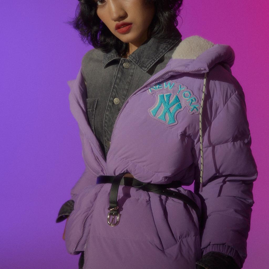 New MLB Down Jacket Unisex Taro Purple 31DJZ4061-50V